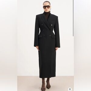 Elegant Black Trench Coat